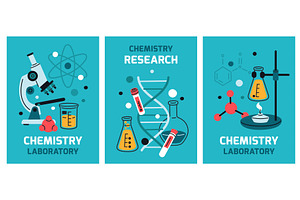 Laboratory tools cards, an Illustration by YummyBuum