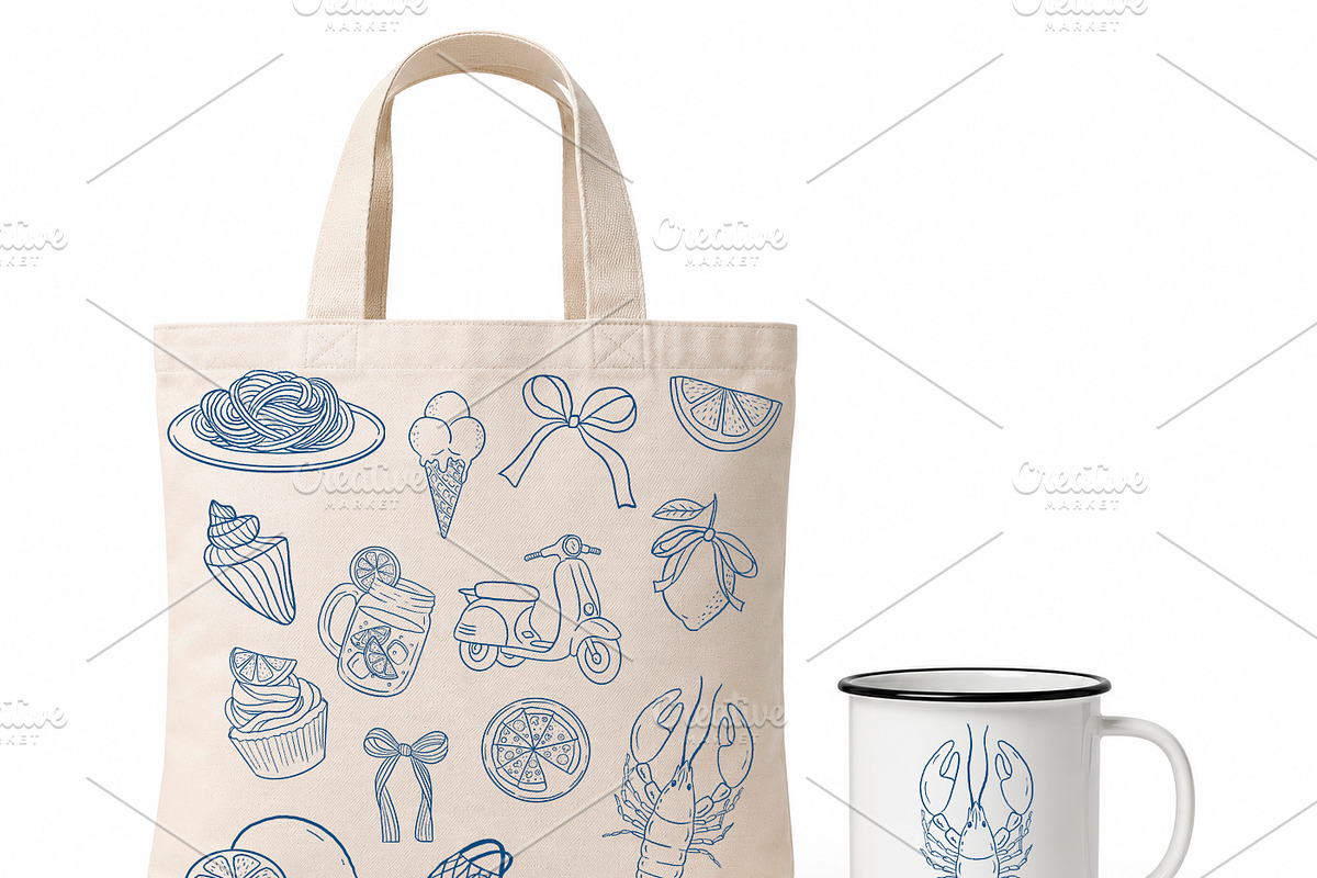La Dolce Vita Italian Summer Clipart, a Food Illustration by PatternPalette (Photo 3 of 8)