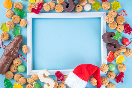 Sinterklaas, Saint Nicholas day background, a Holiday Photo by Rimma