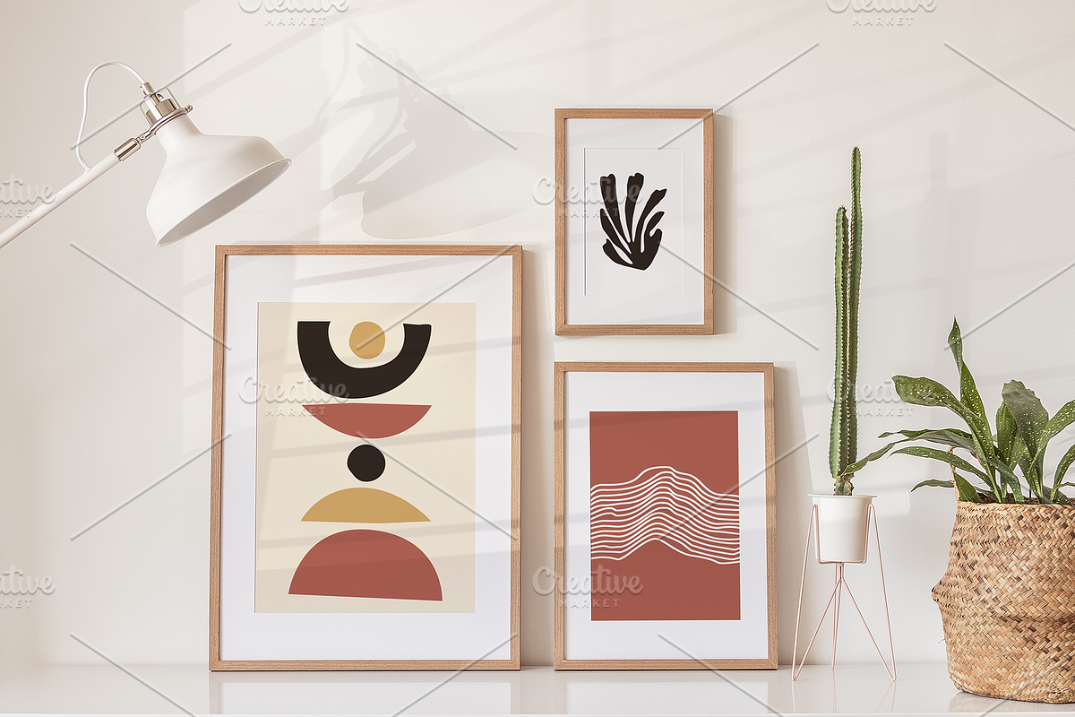Boho Vector Art Print Elements, a Background Graphic by CojoMoxon (Photo 2 of 9)