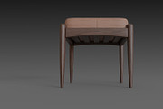 Chair with brown leather pillow, a Furniture 3D Model by NojskaAksjon (Thumbnail 11 of 20)