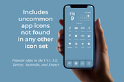 300 Carolina Blue iOS 14 Icon Pack, an Icon by A Good Design Studio (Thumbnail 2 of 4)