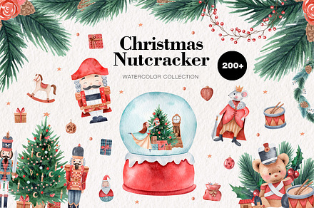 Christmas Nutcracker Watercolor Set