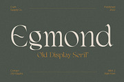 Egmond - Old Display Serif, a Serif Font by Craft Supply Co. (Thumbnail 1 of 10)