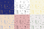 Jean Michel Basquiat Vector Set, a Pattern Graphic by La Caleya patterns (Thumbnail 3 of 4)