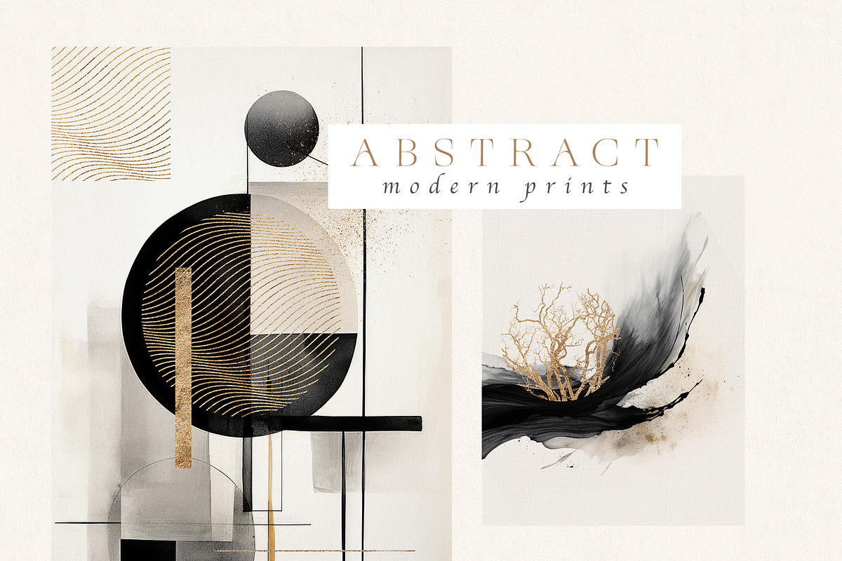 Abstract Modern Prints Wall Art Set, a Background Graphic by Veris Studio (Photo 2 of 11)