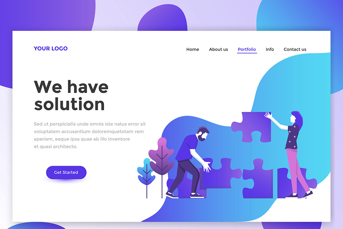 Landing page templates, a Templates & Theme by Creative Graphics (Photo 6 of 12)