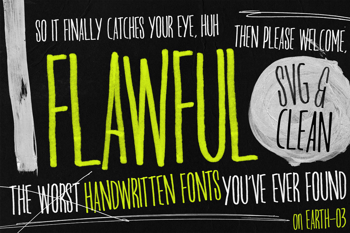 Flawful - Handwriting SVG Fonts, a Font by Ian Irwanwismoyo (Photo 2 of 8)