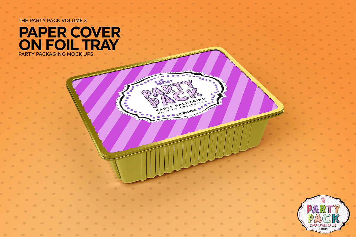 Cover on Foil TrayPackaging Mockup, a Cups & Container Mockup by INCDesign (Photo 5 of 6)