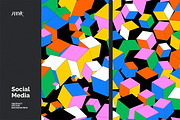 Social Media Vector Backgrounds V 06, a Background Graphic by dvtchk (Thumbnail 9 of 9)