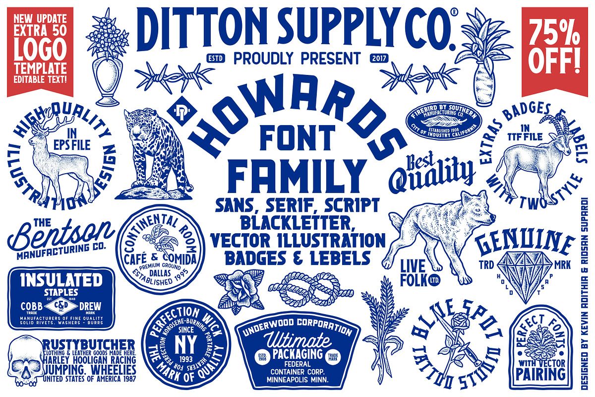 Howards Font Family + Extras