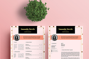 Gold Rose CV / Resume Template / N