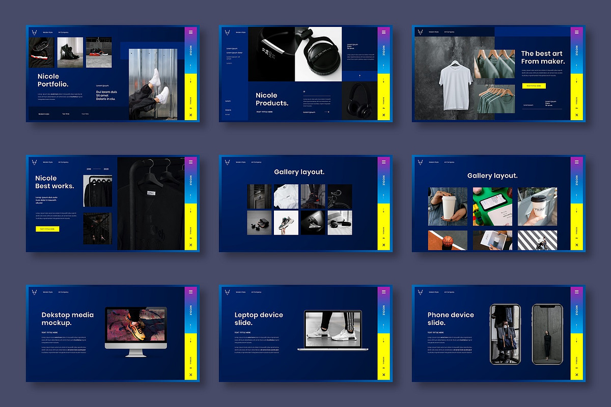Nicole - Business Google Slide Templ, a Presentation Template by Dens Creative Studio (Photo 4 of 6)