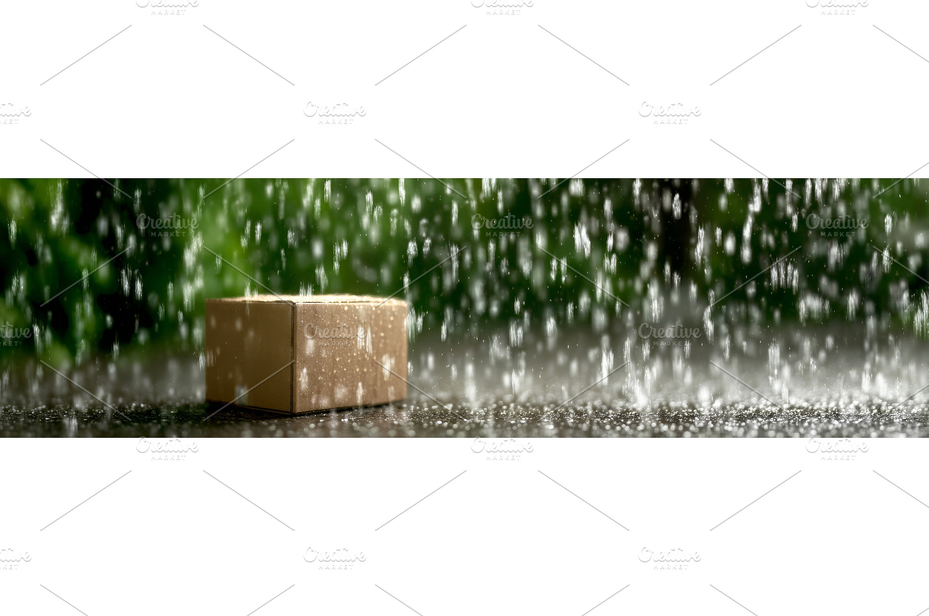 A cardboard box resting on a road, a Transportation Photo by ZinetroN