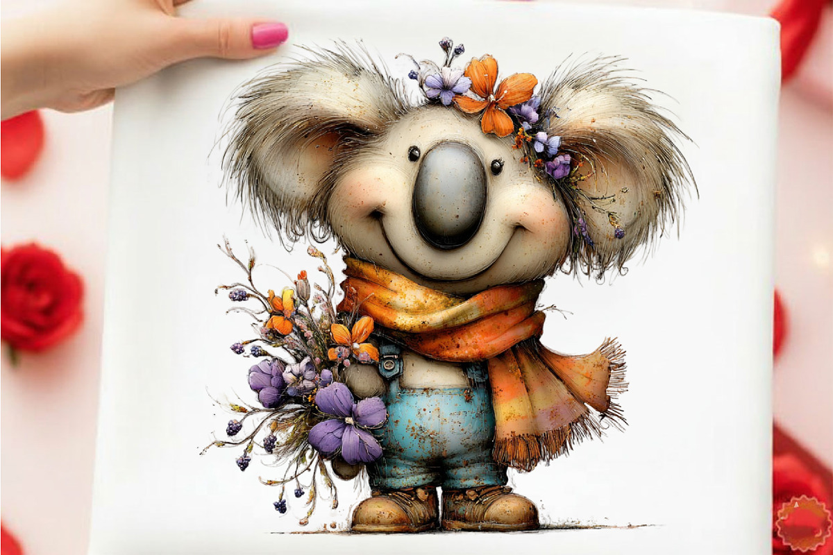 Whimsical Easter Koala Clipart, an Illustration by designcity5 (Photo 4 of 5)