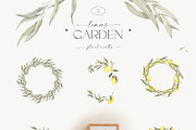 Watercolor Lemons Garden collection, a Decorative Illustration by ArtMaslyana (Thumbnail 9 of 14)
