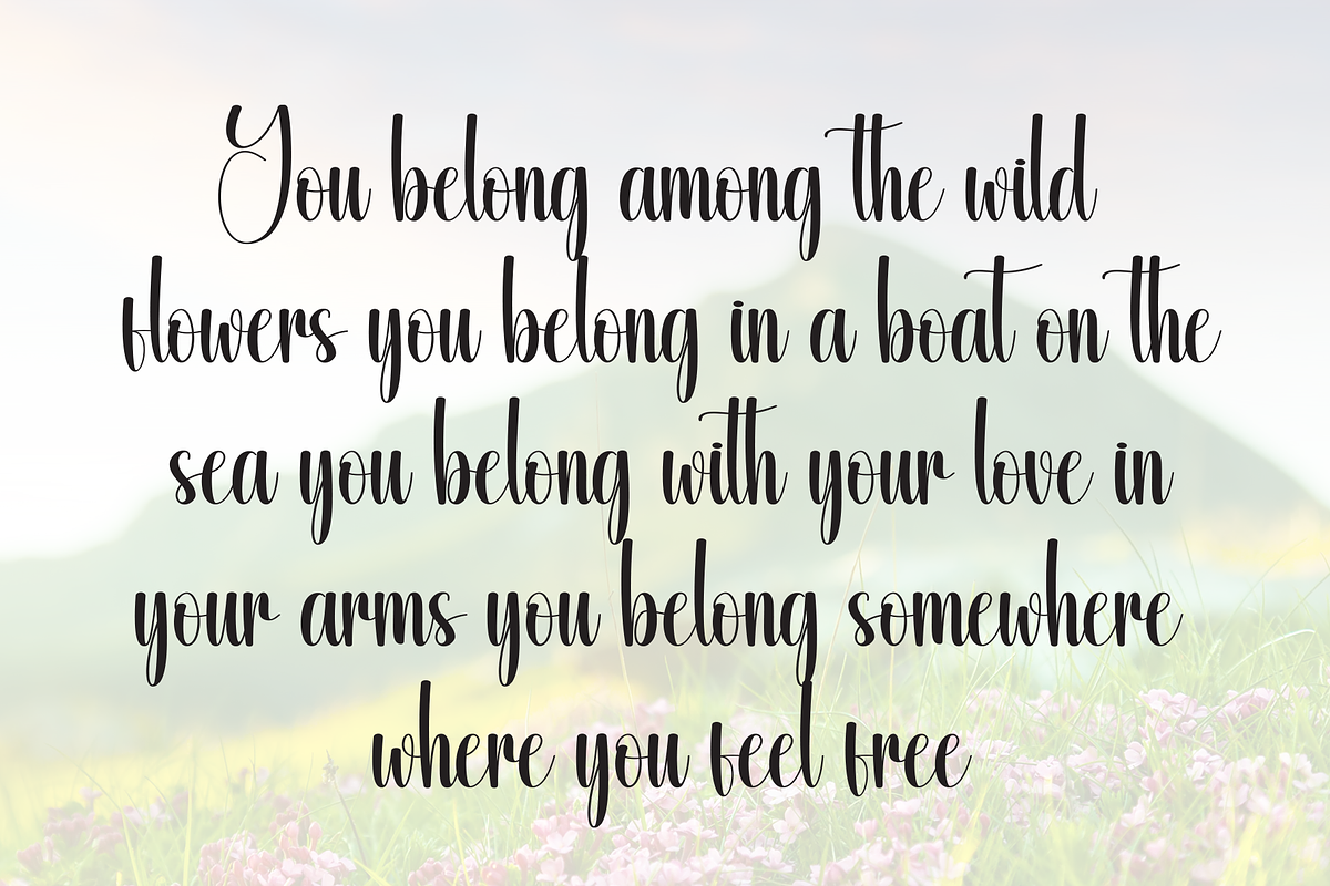 Photography | Script Font, a Handwritten Font by Scratchones (Photo 6 of 8)