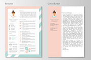 Feminine resume and cover letter, a Resume Template by UTM Studio (Thumbnail 4 of 5)