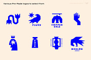 Linocut Logos Vector Bundle, a Branding & Logo Template by ClayStudio (Thumbnail 7 of 9)