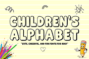 Chubby Outline- Fun Kids Bubble Font, a Sans Serif Font by KiddoGlyphs Studio (Thumbnail 2 of 5)