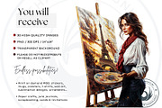 French girls clipart Set, a Person Illustration by ThatsDesignArt (Thumbnail 2 of 10)