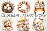 Boho Pastel Easter Clipart Bundle, an Illustration by RobertsArt (Thumbnail 5 of 6)