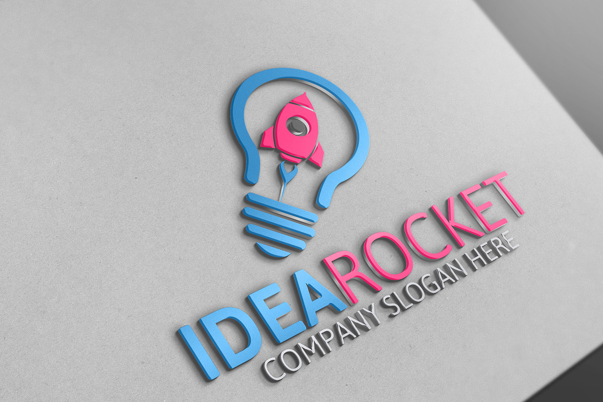 Idea Rocket /Logo Template, a Branding & Logo Template by Josuf Media