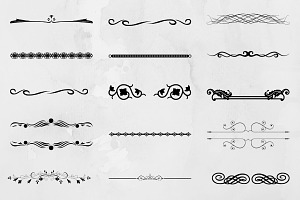 Dividers Line Silhouette SVG, a Decorative Illustration by newminddesign
