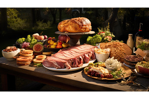 meat pork picnic ai generated, a Food & Drink Photo by pikepicture