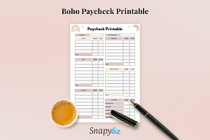 Paycheck Budget Printable Planner