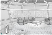 Virtual TV Studio Chat Set 20, an Architecture 3D Model by akerStudio (Thumbnail 11 of 26)