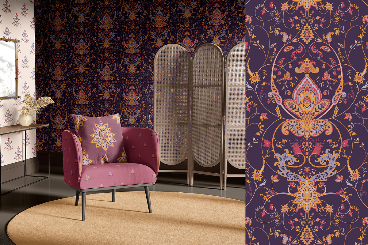 Majestic Paisley Symphony, a Pattern Graphic by Sonulkaster (Photo 2 of 12)