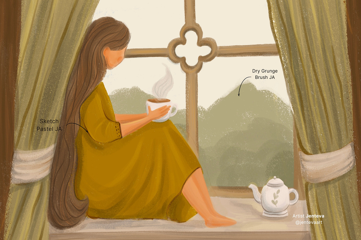 Procreate Children's Book Brushes, a Brush Add-On by Jenteva Art (Photo 9 of 20)