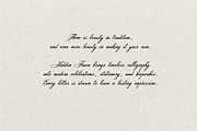 Hidden Fawn: Calligraphy Script Font, a Script Font by Mneme (Thumbnail 9 of 9)
