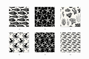 Underwater Seamless Patterns Bundle