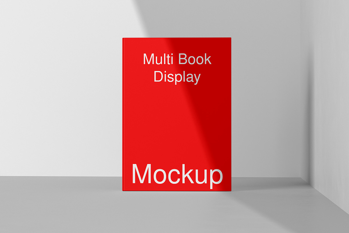 Multi Book Display Mockup - 8 Views, a Books & Magazine Mockup by Illusiongraphic (Photo 4 of 23)
