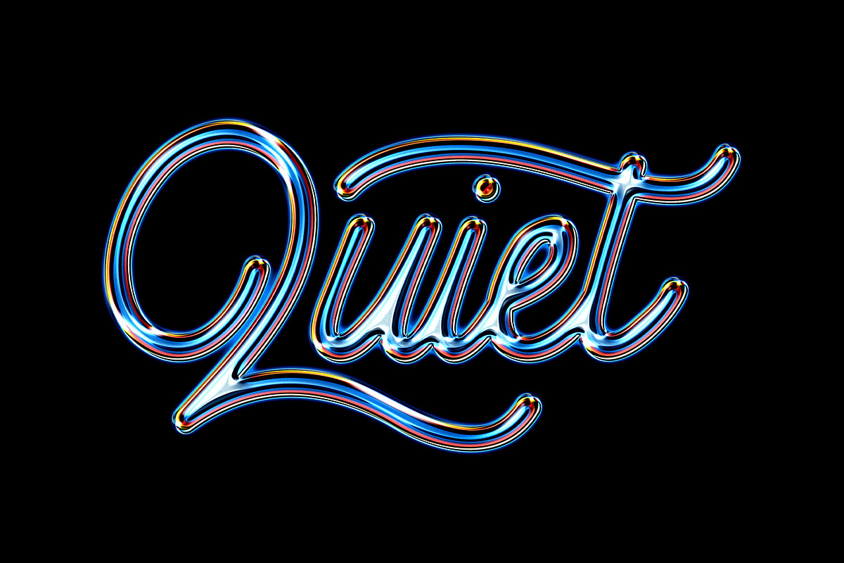 Luminous Chrome Text & Logo Effect, a Brushes & More by Design Squad (Photo 3 of 4)