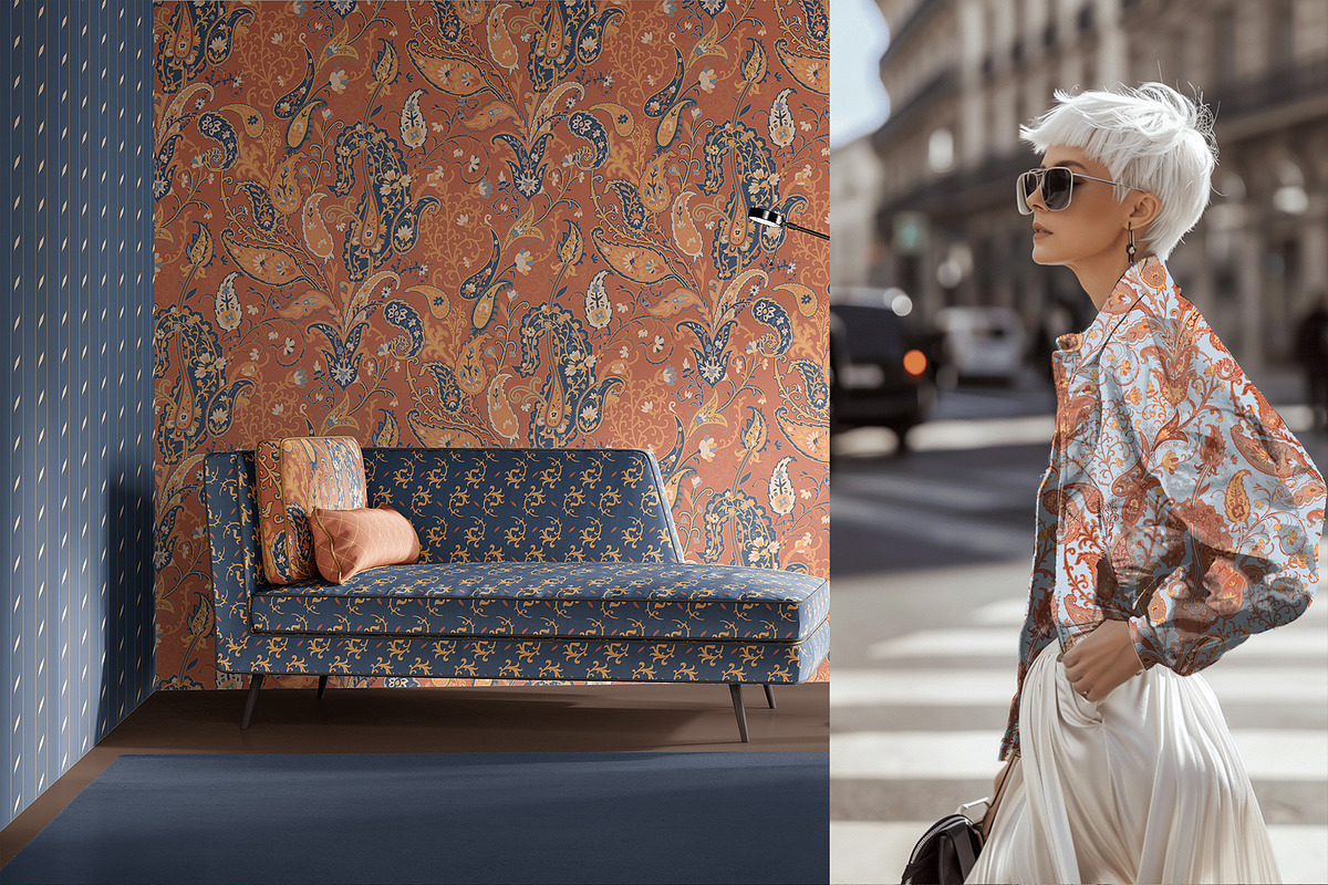 Boho Paisley & Floral Patterns, a Pattern Graphic by Sonulkaster (Photo 3 of 13)
