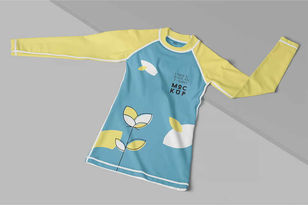 Unisex Raglan Tshirt Mockups, a Shirt Mockup by megostudi0 (Photo 4 of 7)