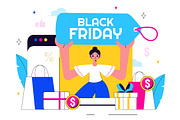 11 Black Friday Sale Illustration, a Finance Illustration by denayunebgt (Thumbnail 5 of 5)