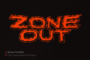 Burnout PSD Text Effect Template, a Layer Style Add-On by Posterfello