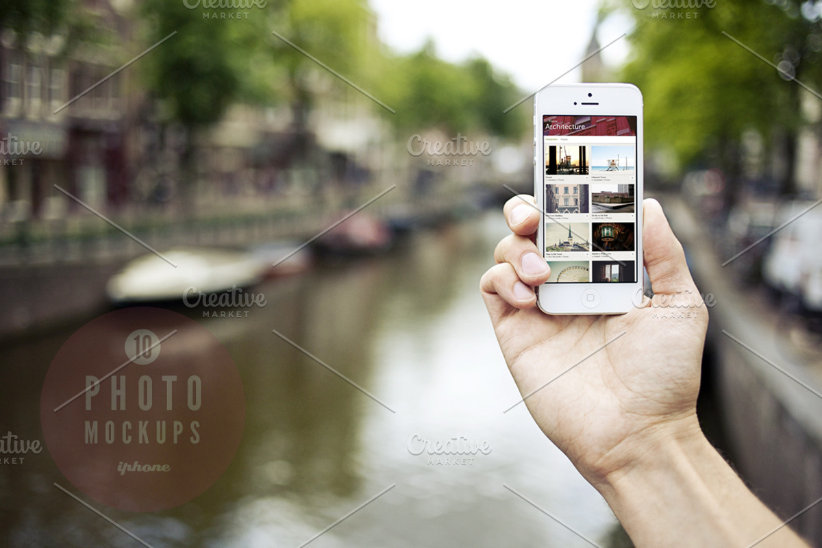 10 urban photo mockups - iPhone 5, an iPhone Mockup by show it better (Photo 2 of 5)