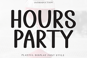 Hours Party, a Sans Serif Font by InermediaSTUDIO (Thumbnail 5 of 8)