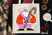 Retro Christmas Santa clipart, an Illustration by DreamCafeArt (Thumbnail 4 of 5)