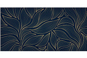 Luxury line leaves art deco patterns, a Pattern Graphic by Marylia (Thumbnail 4 of 16)