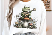 Whimsical Watercolor Frog Clipart, an Illustration by SinaCreation (Thumbnail 4 of 9)