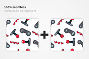 Gaming Seamless Patterns, a Pattern Graphic by 3Y_Design (Thumbnail 3 of 6)