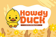 Howdy Duck, a Font by khurasan (Thumbnail 1 of 4)