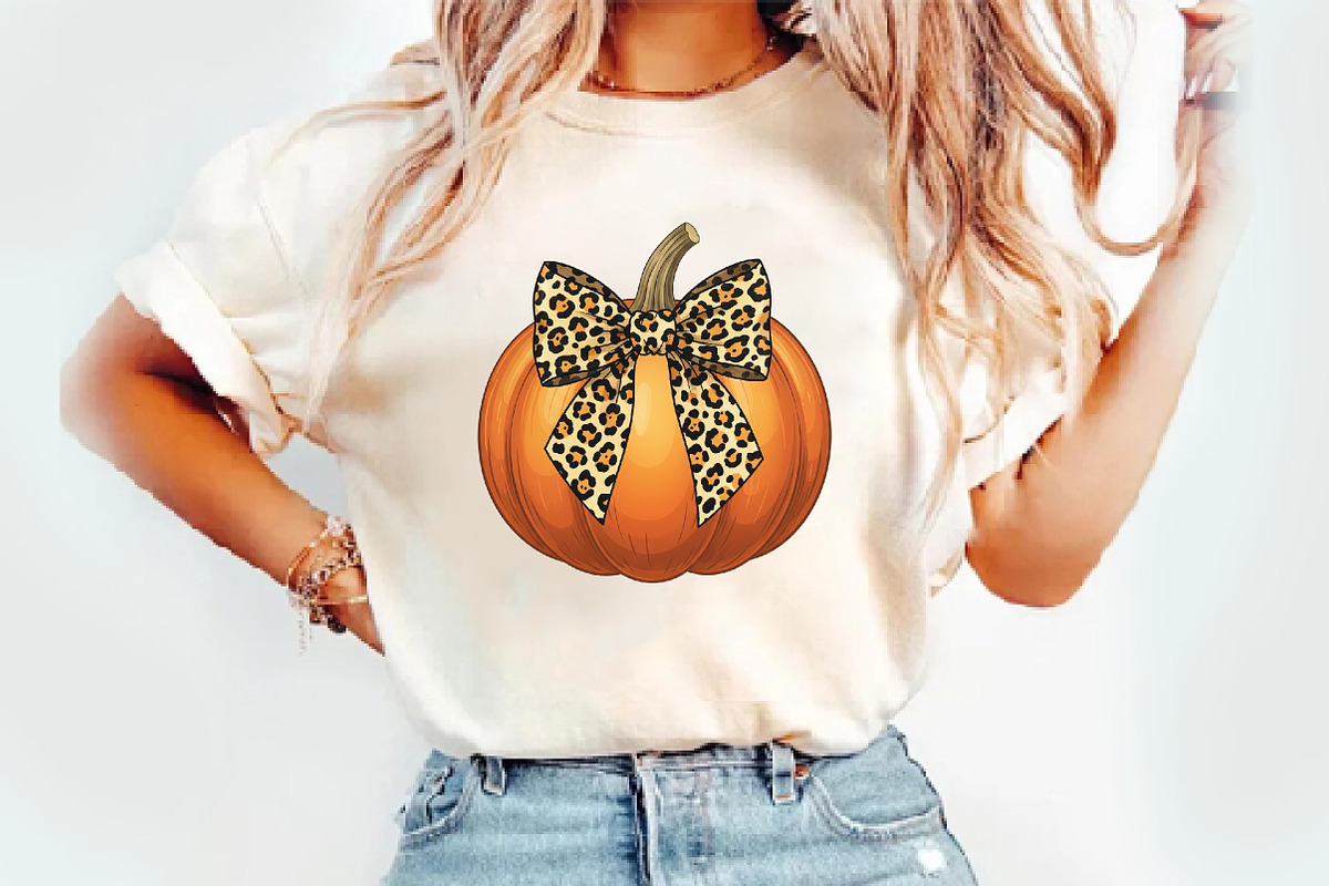 Pumpkin Coquette bow png, an Illustration by Watercolor design (Photo 3 of 4)