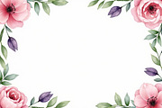 Watercolor Floral Frame Set, an Illustration by Creativeshirt (Thumbnail 9 of 11)